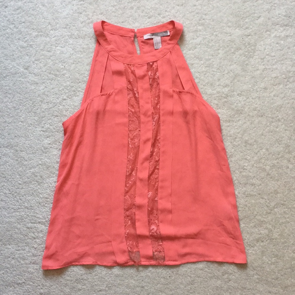 Coral, high neck top from Forever 21